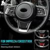 Soft Carbon Fiber Sticker For Subaru Crosstrek 2018-2023 Impreza 2017 2018 2019 2020 2021 2022 2023 Accessories Steering Wheel