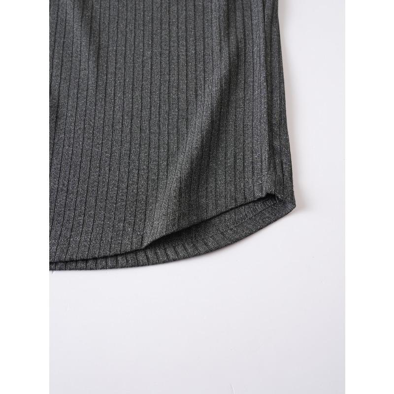 Men's New Spring Fall Slim Fit Vertical Striped V-Neck T-Shirt, Fashion Casual Sports Long Sleeve Tops