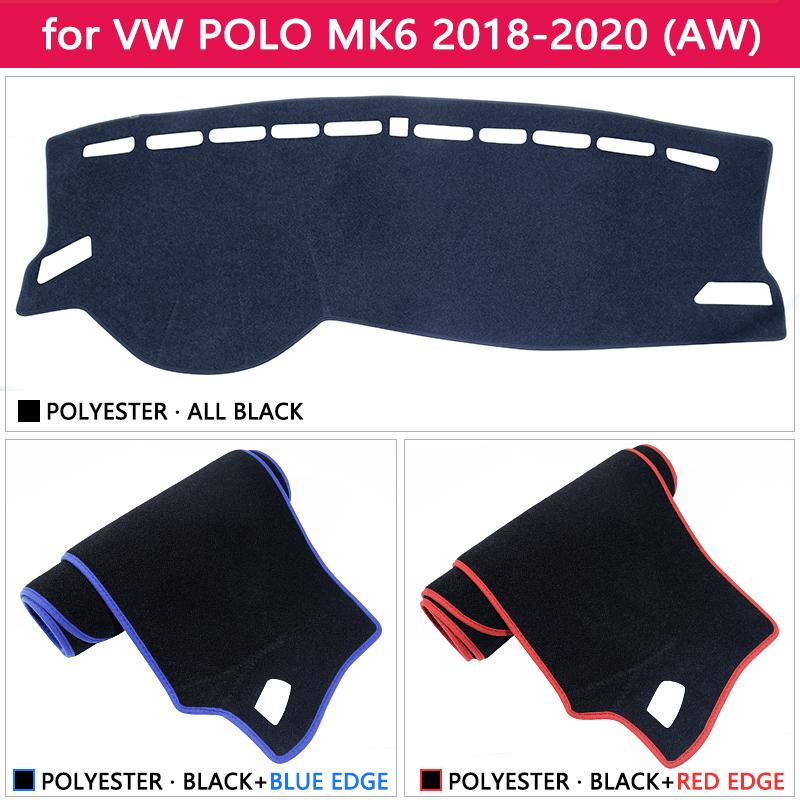 For Volkswagen VW POLO MK6 2018   Anti-Slip Mat Dashboard Cover Pad SunShade Dashmat Protect Carpet Dash Car Accessories