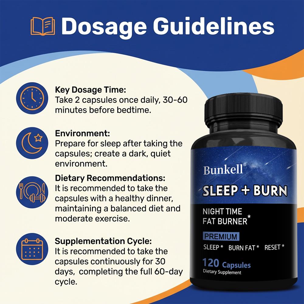 Nighttime fat-burning capsules, 120 capsules