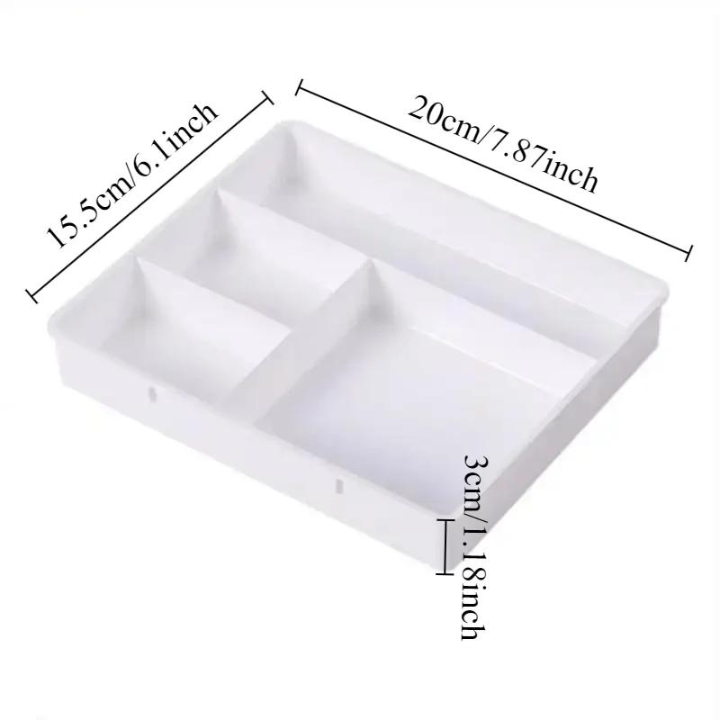 Plastic Box Multi-cell Storage Tray Desk Drawer Organizer Stackable Dressing Table Jewelry Makeup Organizer Caixas Organizadoras
