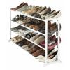 Durable 4 Tier Shoe Rack Organizer Space Saving Tool Free Assembly Ideal Apartments Entryway Garage