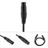 XLR Male to Female 3 pin MIC Shielded Cable Microphone Audio Extension Cable 1M