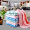 New Thickened Coral Fleece Cloth Wave Striped Cleaning Cloth Home Kitchen Cleaning Supplies Absorbent Cloths Dishwashing Cloths