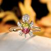 Hot Selling Fashionable White Diamond Turtle Ring Couples Simple Index Finger Ring Accessory