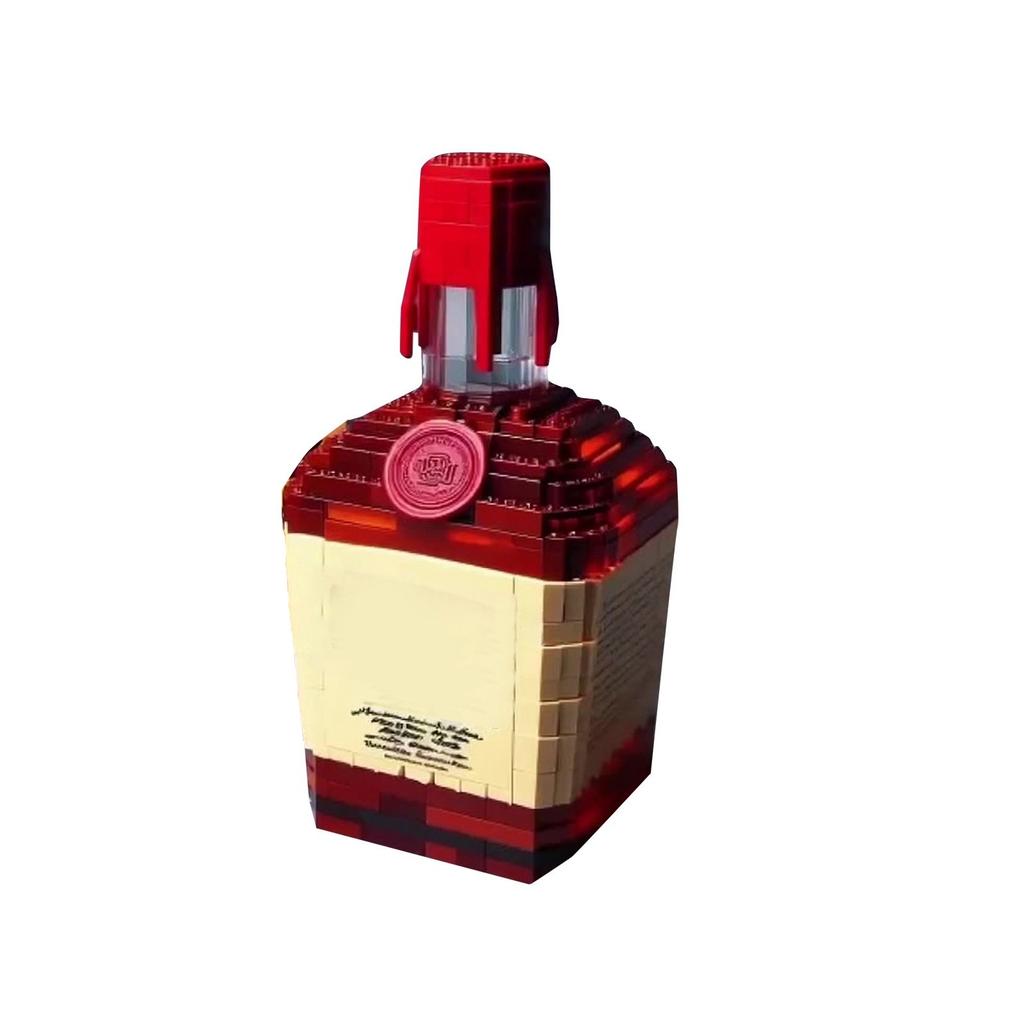 Simulated Wine Bottle Assembly Building Block Model, Creative Building , Boys' And Girls' Toys
