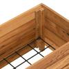 Raised Garden Bed 100 X 40 X 38 Cm Reclaimed Teak Wood and Steel