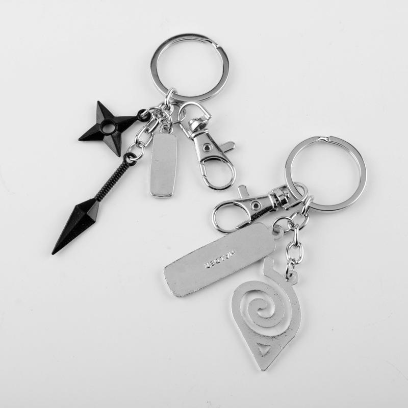 Cartoon Anime Keychain Sasuke Keyring Pendant Key Holder Souvenir Accessories
