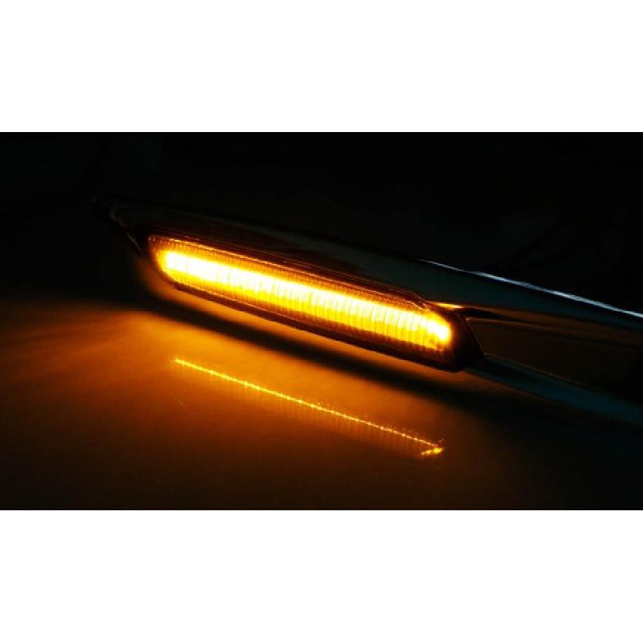 Chrome F10 Style Sequential Amber LED Side Marker Lights For BMW 1 3 5 Series