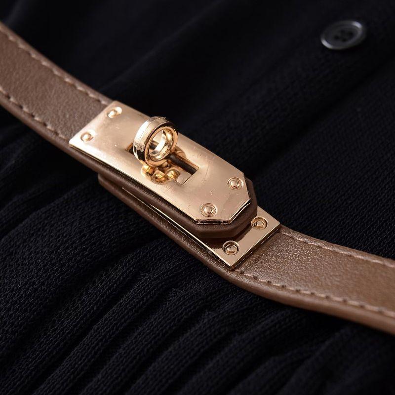 Kaslead New Women Clothes Western Style Fashion Short Sleeve Belt Knitted Outerwear 2756112