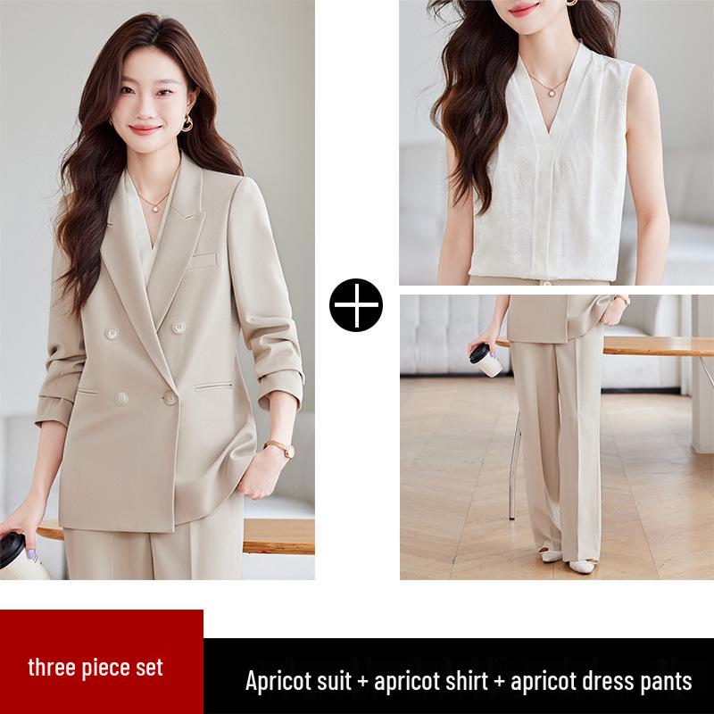 Korean Style Women's Casual Blazer Set - Autumn Fashion, Slimming Fit