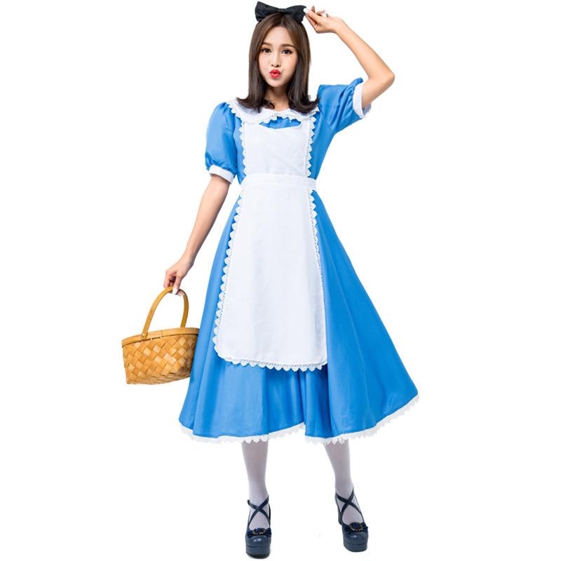 Alice Anime Maid Costume - Blue, Japan Size, Halloween Outfit