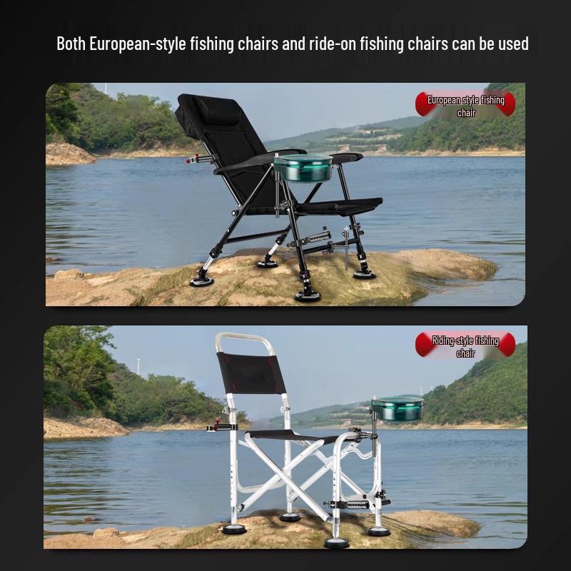 Kompletny aluminiowy zestaw pudełek na sprzęt wędkarski: Uchwyt na wędkę lewy, Pojemnik na ryby i Taca na przynęty