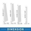 ABSOPRO Door Pillar Window Trim Pillar Post Door Outer Exterior Covers for BMW X5 Chrome Silver Tone Anti-Scratch Stickers, 1999-2006,