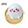 Stress Ball Fidget Toy Cartoon Steamed Bun Squeeze with Steamer, Relief Dough Hand Sensory Toy, Anti-Anxiety Gadgets