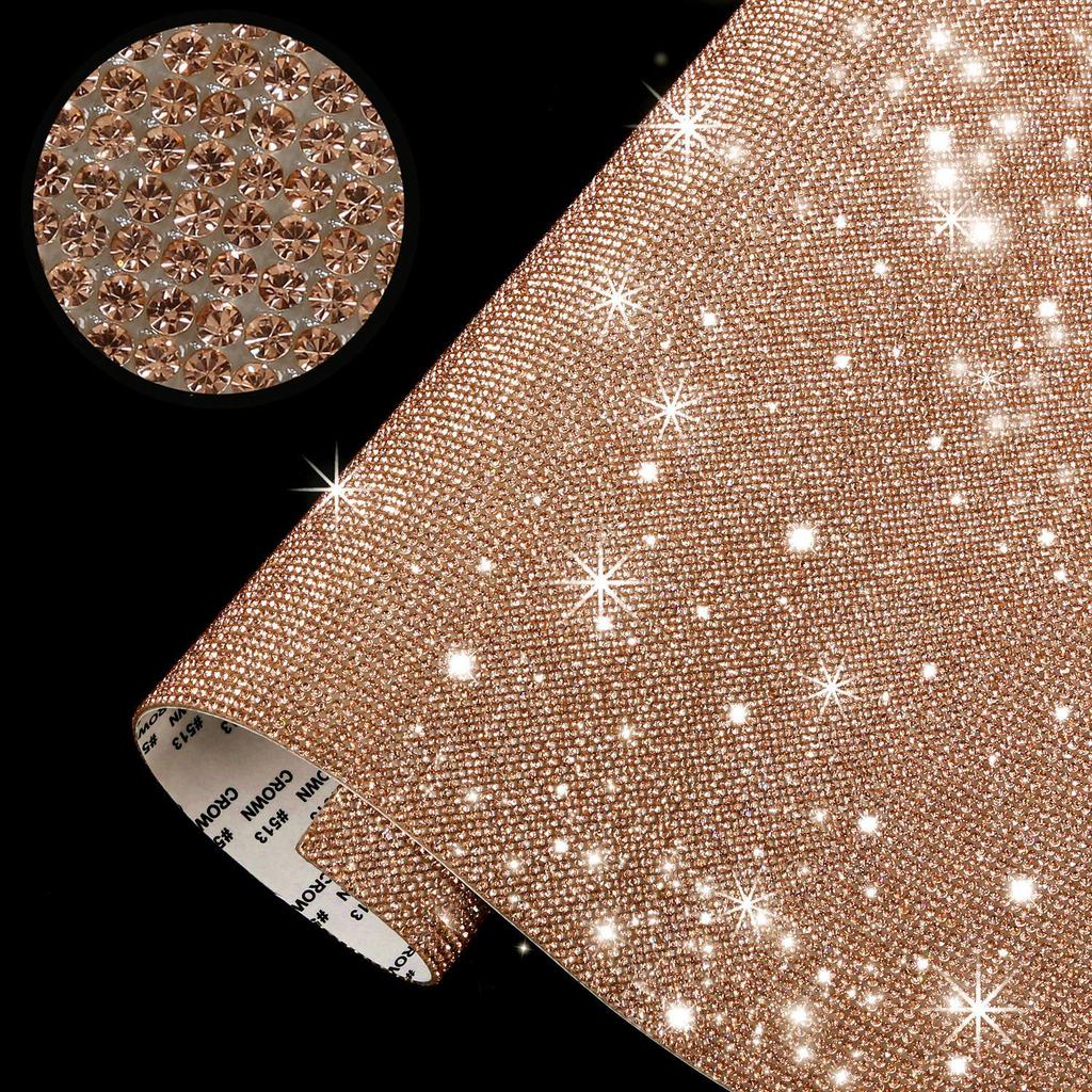 In Stock Self-Adhesive Diamond Crystal Rhinestone Stickers - DIY Glitter Car Decoration Accessories