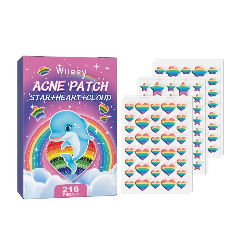 216PCS/Box Cute Cartoon Invisible Removal Skin Care Stickers Concealer Face Spot Beauty Makeup Tools