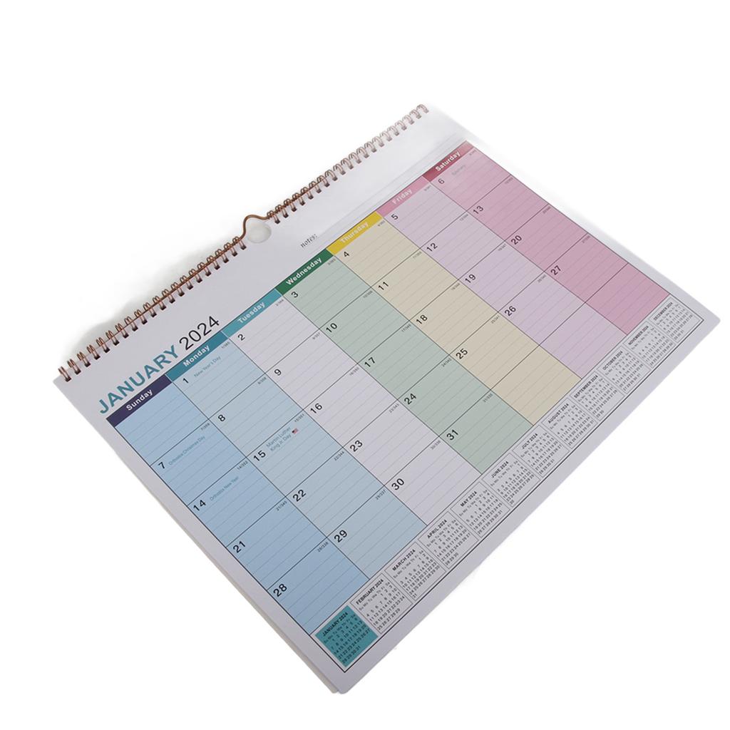 English Wall Calendar Simple Wall Calendar English Calendar Desk Calendar