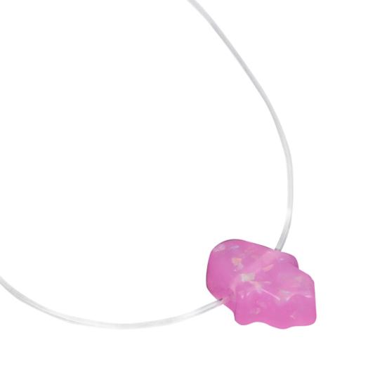 Přívěsek Hamsa Hand of Fatima Transparentní řetízkový náhrdelník Dámské šperky