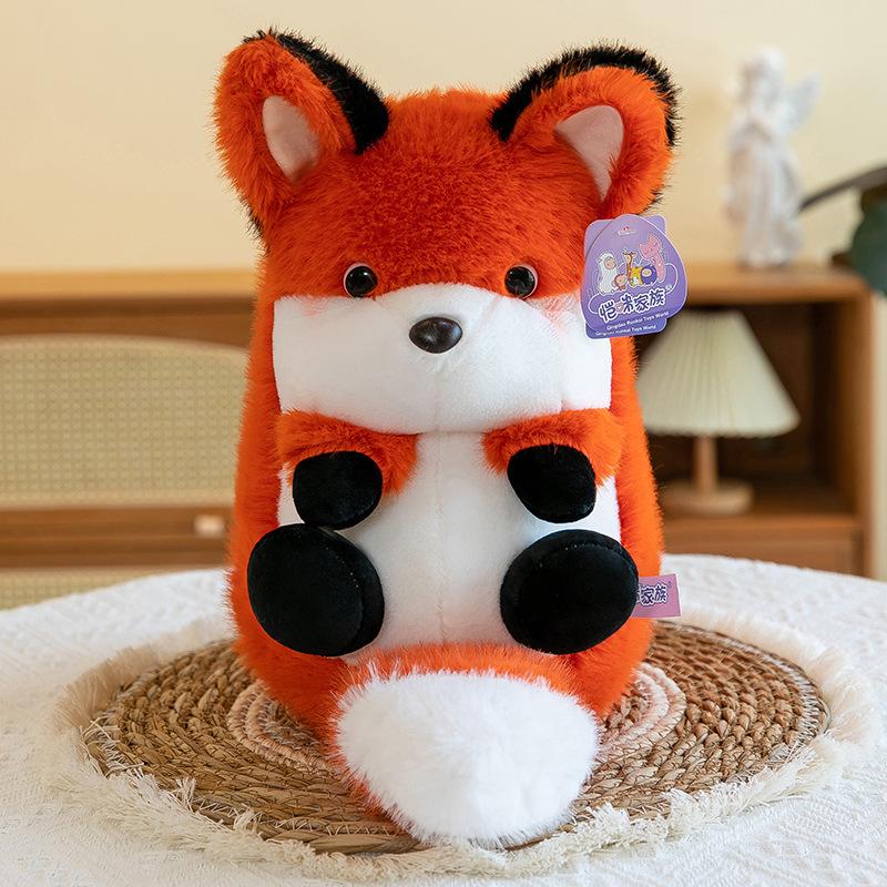 Cute and Cute Fox Marmot Rabbit Doll Sleeping Pillow Plush Toy Doll Gift for Best Friend