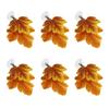 Artificial Leaves Aquariums Decoration 6PCS Suction Cup Hammock Bed, Betta Tanks Habitats Decors for Fish Shrimp Shelter and Spawning