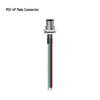 M12 Waterproof Aviation Plug Cable: 2P-6P Multi-Core Sensor Connection with Flange Mount M/F Connector.