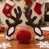 Christmas Car Decor Light Up Vehicle Reindeer Antler With Nose Christmas Car Exterior Decoration For Automotive Truck Vehicle