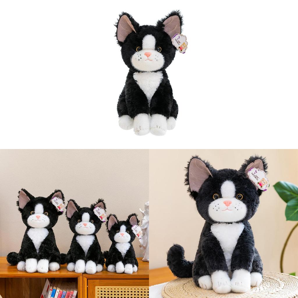 Super Cute Cat Cartoon Plush Doll With Pp Cotton Filling For Birthday Gift And Collection