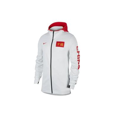 Therma Flex Showtime Basketball Hoodie Warm-Up Jacke Herren Oberteile Weiß AT4867-100