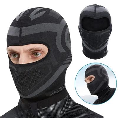 Bala-clava de Moto Respirant Couvre-chef Doublure de Casque Coupe-vent Protection Solaire Moto Course Cyclisme Sports Masque Facial Hommes Femmes