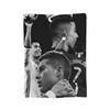 Football Legend CR7 Blanket Cover Velvet Super Warm Throw Blankets for Airplane Travel Bedroom Quilt