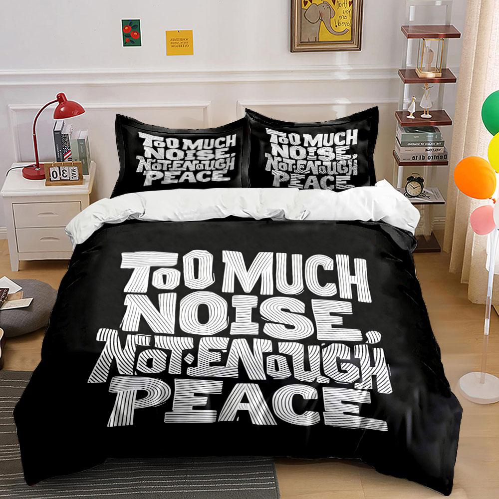 

Bold Too Much Noise . Bedding sets Duvet cover sets Duvet covers Pillowcases(1 * Duvet Cover 2 * Pillowcases, without duvet insert) 135x200cm