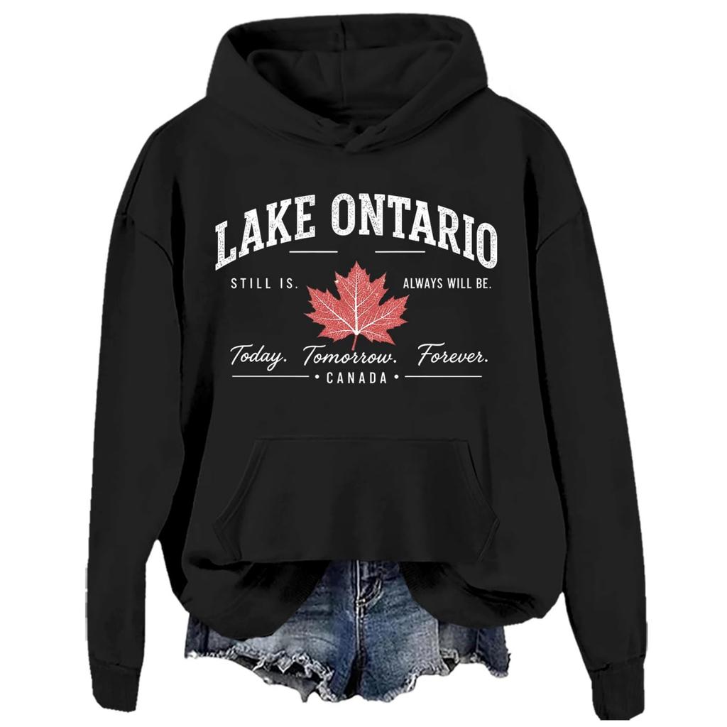 Unisex Hoodie with Letter Print and Pocket for Casual Athletic Wear