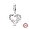 Brand New 100% Copper Metal Father's Day Special Mother's Day Warm Family Charm Bead Components Bead Components Compatible With Authentic Original