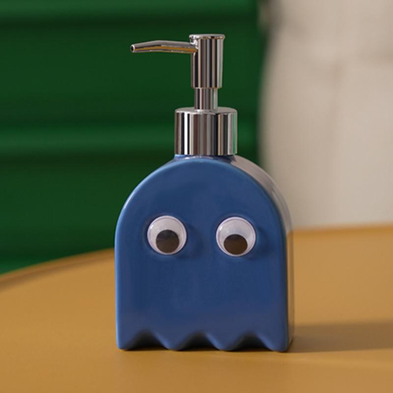 

Милый мультяшный привидение дозатор мыла современный креативный керамический флакон дезинфицирующего средства для рук бутылка лосьона отель аксессуары для ванной комнаты дома