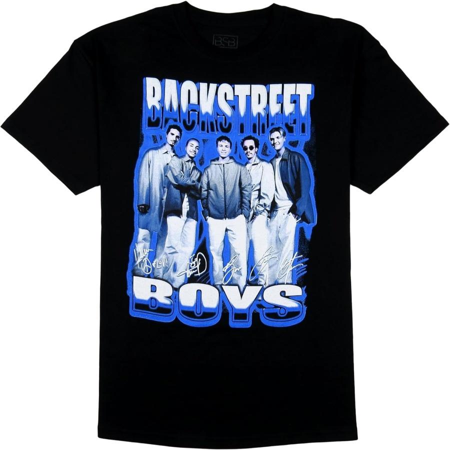Глобальная графическая футболка Backstreet Boys (США, Альфа, Большой, Обычный, Обычный, Черный) S
