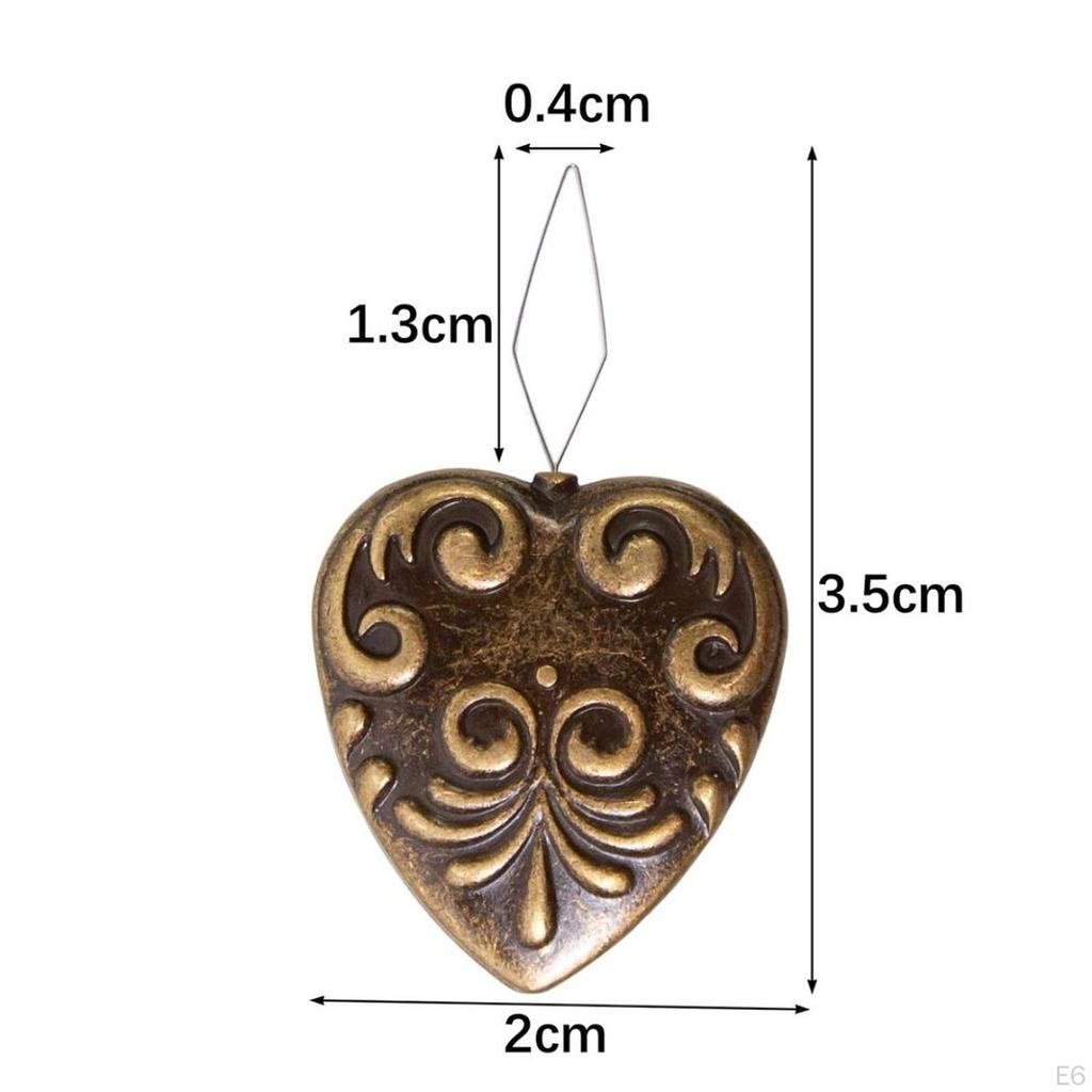 2 Pieces Embroidery Needle Threader Holders Portable Heart Shaped Threading Tool for
