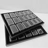 Tall Rectangular Organizers Box For Loose Stone Samples Waterproof PU Material Jewelry Showcase