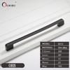 Oukali  New Design Zinc Alloy Pulls 96 128 192mm Home Furniture Hardware Kitchen Cabinet Dresser Drawer Door Pull Handles