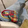 Autumn And Winter Niche Design Retro Change Bag Plaid Portable Earphone Bag Handbag Messenger Bag Versatile
