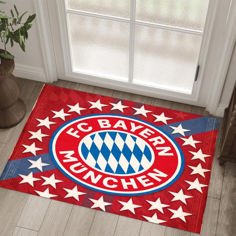 Tappeto in velluto di cristallo con design Bayern Monaco Accogliente Non?Tappeto Stampato Antiscivolo per Camera da Letto Soggiorno Ingresso