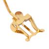 Asixxsix Flute Sheet Music Holder Alloy Sheet Music Stand Golden Metal Music Stand Portable Flute Sheet Music Clip Universal Instrument Accessory for