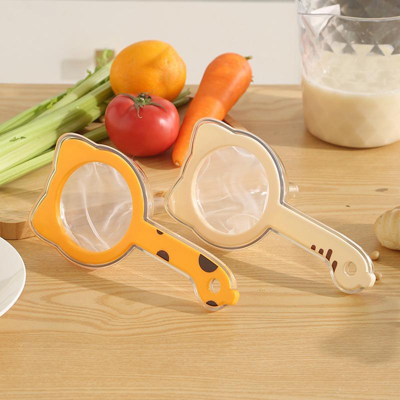 Kitchen Filter Fine Mesh Strainer Sieve Nylon Filter Spoon Plastic Soy Milk Juice Yogurt Food Strainer Kitchen Utensils