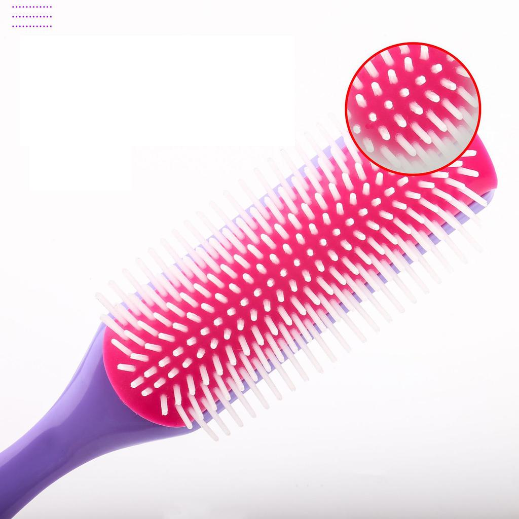 Nylon Needle 9-row Styling Brush,used for Separating and Shaping Curly Hair, Blow Drying Styling For Hair Accessories