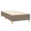 Maison Exclusive - Sommier à lattes de lit avec matelas Taupe 90x200 cm Tissu