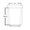 Laboy Glass 3 Way Claisen Adapter with 24/40 Joints Claisen Connecting Adapter Chemistry Lab Glassware