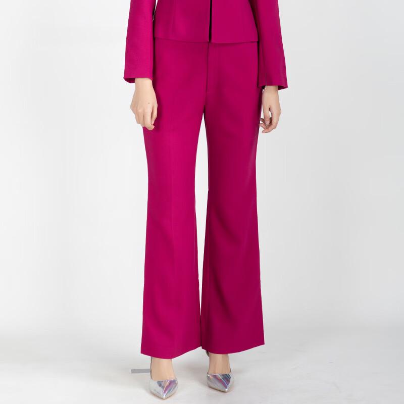 

Anlom Women s Rose Red Straight-Leg Casual Pants XL (170)