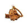 Alpaca Sheep Lamb Wooden Lamb Keyring Multi-Color Tassel Alpaca Bag Charm  Unisex