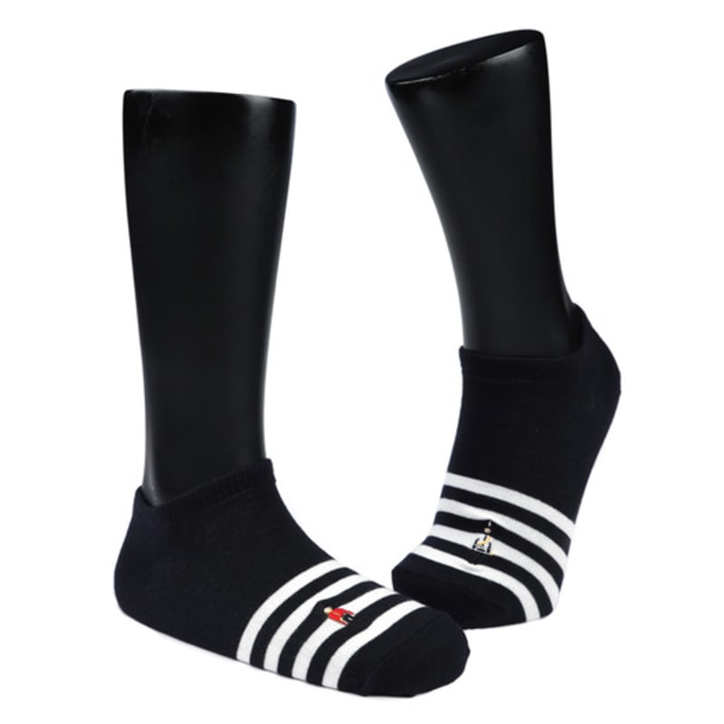 SNOOZY Soldier Embroidered Ankle Socks