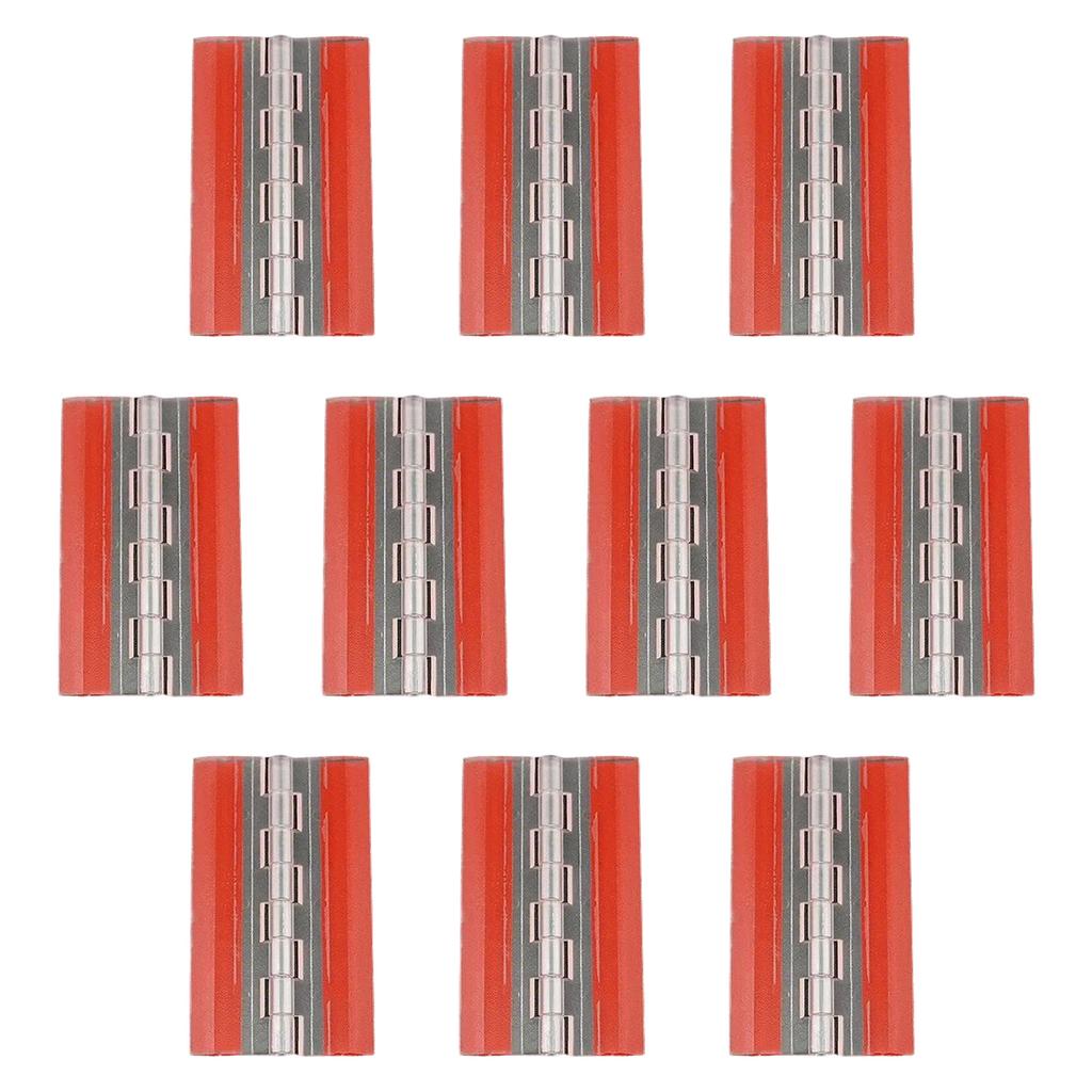 10 szt. Przezroczyste Samoprzylepne Zawiasy Akrylowe z Mocnym Klejem Elastyczne Składane Zawiasy Małe do Szafek i Mebli